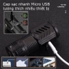 Đèn Pin Cầm Tay Mini Siêu Sáng, Chống Nước, Sạc USB Type C, 3 Chế Độ, Kẹp Mũ, Dùng Câu Cá Đêm Giá 44.000 VND 6