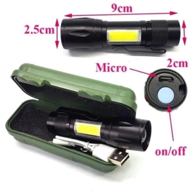 Đèn Pin Cầm Tay MINI Siêu Sáng Zoom - Ánh Sáng Mạnh, Nhỏ Gọn, Giá Ưu Đãi 27,649₫ 5