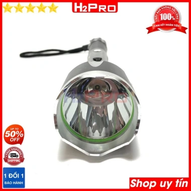 Đèn Pin Cầm Tay Police 418 Led Cree Q5 10W Trắng - Vỏ Kim, 3 Chế Độ, Pin Sạc, Giá 255k - H2Pro Tech