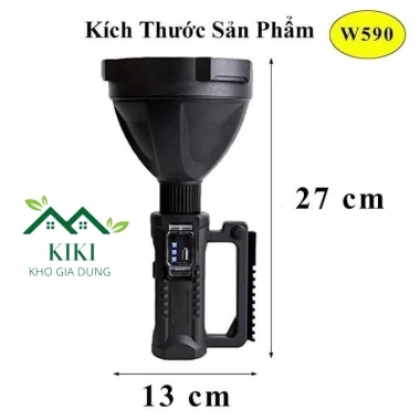 Đèn Pin Cầm Tay Siêu Sáng 500m, Chống Nước, 3 Chế Độ và Dây Sạc - Giá 52.918 3