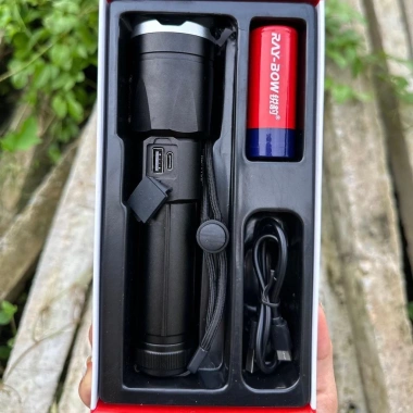 Đèn pin cầm tay siêu sáng Ray Bow1.132 Zoom xa gần, sạc ngược điện thoại, 260.000 VND