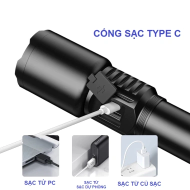 Đèn pin cầm tay SONY pin khủng, cổng USB sạc dự phòng - Giá chỉ 289.000₫ 7 Đèn pin cầm tay SONY pin khủng, cổng USB sạc dự phòng - Giá chỉ 289.000₫ 7