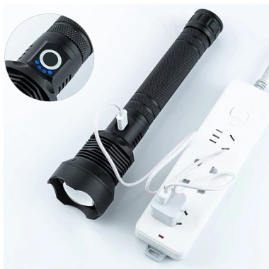 Đèn pin cầm tay XHP70 siêu sáng, chiếu xa, zoom, chống nước 2 pin 26.650 - 280.000₫