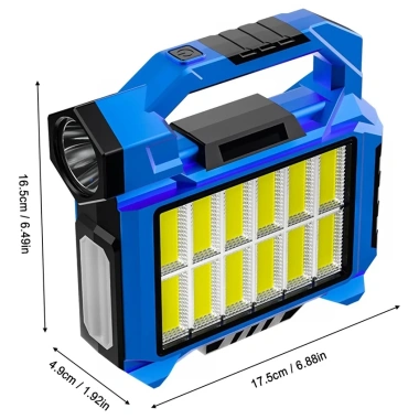Đèn pin cắm trại F-915 siêu sáng, sạc dự phòng năng lượng mặt trời - Giá 129.000₫ 7 Đèn pin cắm trại F-915 siêu sáng, sạc dự phòng năng lượng mặt trời - Giá 129.000₫ 7