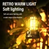 Đèn pin cắm trại LED năng lượng mặt trời, điều chỉnh độ sáng, sạc USB, đèn lều di động có móc treo đèn bàn ngoài trời 3