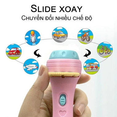 Đèn Pin chiếu hình 24 hình cho bé - đồ chơi đáng yêu, pin lâu, giá ưu đãi 23.000