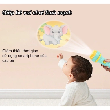 Đèn Pin chiếu hình 24 hình cho bé - đồ chơi đáng yêu, pin lâu, giá ưu đãi 23.000