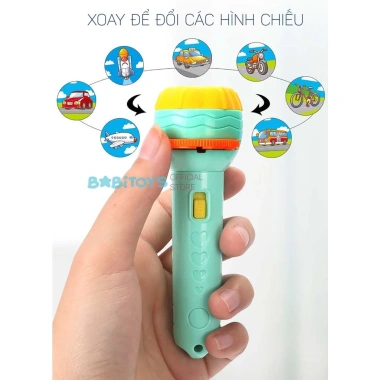 Đèn pin chiếu hình 80 hình (10 thẻ) động vật, giao thông, trái cây – Đèn pin chiếu bóng đa chủ đề cho bé, hộp, giá 33.000₫ 8