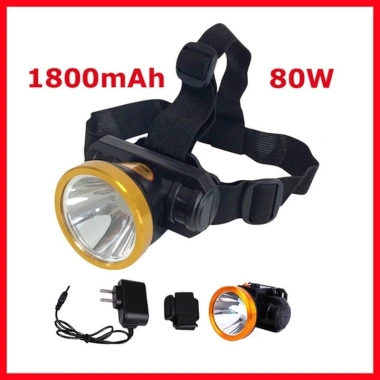 Đèn pin đội đầu A4 80W chiếu xa 200m, pin 1.800mAh - Giá chỉ 55.000 VND 9