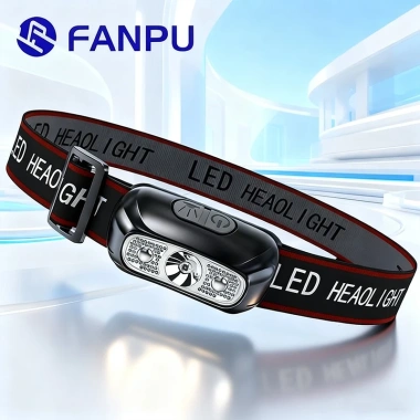 Đèn Pin Đội Đầu Cảm Ứng FANPU LED Mini Ngoài Trời - Siêu Sáng Câu Cá Ban Đêm, Khai Thác Mỏ, Giá 42.500₫