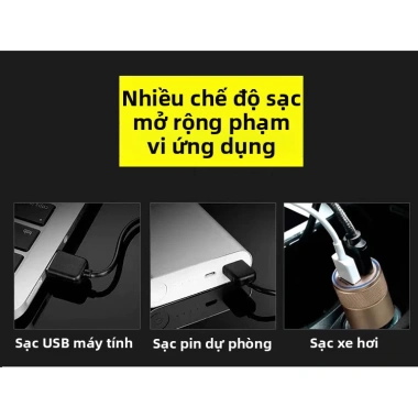 Đèn Pin Đội Đầu Cảm Ứng FANPU LED Mini Ngoài Trời - Siêu Sáng Câu Cá Ban Đêm, Khai Thác Mỏ, Giá 42.500₫ 6