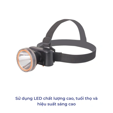 Đèn Pin Đội Đầu Siêu Sáng Rạng Đông 1W‑5W, Sạc Pin Trâu, Độ Bền Cao - Giá 128k