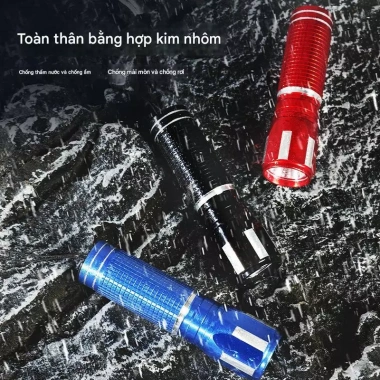 Đèn pin hợp kim LED siêu sáng, nhỏ gọn 3 chế độ, sạc lại, bền bỉ - chỉ 38.700 VND 2 Đèn pin hợp kim LED siêu sáng, nhỏ gọn 3 chế độ, sạc lại, bền bỉ - chỉ 38.700 VND 2