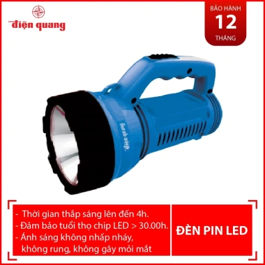 Đèn Pin LED Điện Quang PFL08 R Pin Sạc 6h Liên tục - Bảo hành 1 năm - Giá 150k 3 Đèn Pin LED Điện Quang PFL08 R Pin Sạc 6h Liên tục - Bảo hành 1 năm - Giá 150k 3