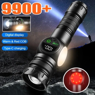 Đèn pin LED hiển thị pin, laser trắng siêu sáng, nam châm đuôi, sạc dự phòng – 85.522 VND 2 Đèn pin LED hiển thị pin, laser trắng siêu sáng, nam châm đuôi, sạc dự phòng – 85.522 VND 2