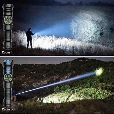 Đèn pin LED hiển thị pin, laser trắng siêu sáng, nam châm đuôi, sạc dự phòng – 85.522 VND 5 Đèn pin LED hiển thị pin, laser trắng siêu sáng, nam châm đuôi, sạc dự phòng – 85.522 VND 5