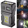 Đèn pin LED mini 1.200mAh COB, nháy đỏ xanh, cảnh báo, đáy kẹp bút – Giá chỉ 99.000₫