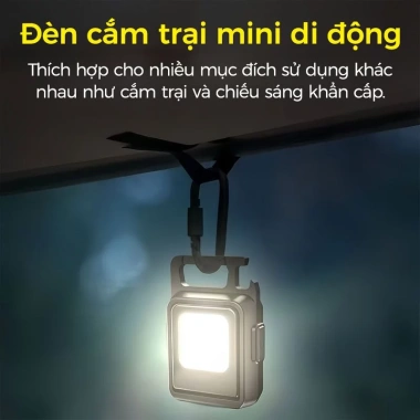 Đèn Pin LED Mini COB 800 Lumen - Móc Khóa, Nam Châm, Tích Điện, Nhấp Nháy, Mở Nắp Chai Đa Năng - Giá 39.800 VND 9 Đèn Pin LED Mini COB 800 Lumen - Móc Khóa, Nam Châm, Tích Điện, Nhấp Nháy, Mở Nắp Chai Đa Năng - Giá 39.800 VND 9