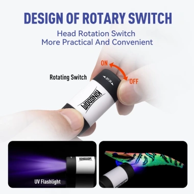 Đèn Pin LED UV Mini Sạc USB Chống Thấm Nước - Nhỏ Gọn Cho Câu Cá Bão Biển, Giá 71.500₫