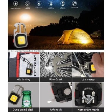Đèn Pin Mini 2 Đầu Tua Vít & Nam Châm, Móc Treo Ba Lô LED Du Lịch Phượt - 79.000₫ 7