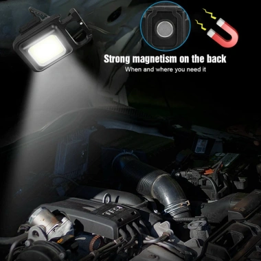 Đèn pin Mini LED COB 800 Lumens – Móc khóa di động, chống nước, sạc USB, siêu sáng, giảm giá 20% chỉ 28,998₫