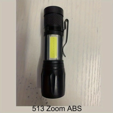 Đèn pin Mini LED USB sạc lại Zoom COB, chống nước, siêu sáng, thích hợp cắm trại ngoài trời - 49.500 VND