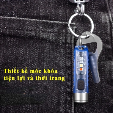 Đèn pin mini siêu sáng móc khóa đa chức năng, nhiều màu, kèm cáp sạc Type-C - chỉ 98.505₫ 4 Đèn pin mini siêu sáng móc khóa đa chức năng, nhiều màu, kèm cáp sạc Type-C - chỉ 98.505₫ 4