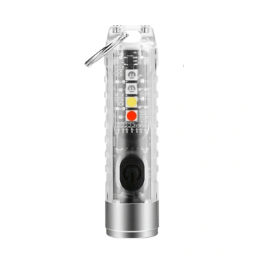 Đèn pin mini siêu sáng móc khóa đa chức năng, nhiều màu, kèm cáp sạc Type-C - chỉ 98.505₫