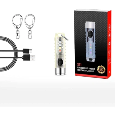 Đèn Pin Mini Siêu Sáng Trong Suốt, Móc Khóa, IP65 Chống Nước, Sạc USB Tích Điện - Giá 99.000đ Smarthome GG 5 Đèn Pin Mini Siêu Sáng Trong Suốt, Móc Khóa, IP65 Chống Nước, Sạc USB Tích Điện - Giá 99.000đ Smarthome GG 5