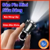 Đèn Pin Mini Siêu Sáng USB Sạc Lại Móc Khóa LED Xanh Đỏ Tiện Lợi 17.5k