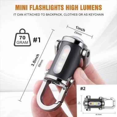 Đèn Pin Mini Siêu Sáng USB Sạc Lại Móc Khóa LED Xanh Đỏ Tiện Lợi 17.5k 8 Đèn Pin Mini Siêu Sáng USB Sạc Lại Móc Khóa LED Xanh Đỏ Tiện Lợi 17.5k 8