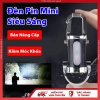 Đèn Pin Mini Siêu Sáng USB Sạc Lại Móc Khóa LED Xanh Đỏ Tiện Lợi 17.5k 10
