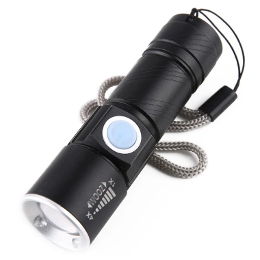 Đèn pin mini zoom siêu sáng, sạc USB, ánh sáng mạnh, giá chỉ 64.900₫