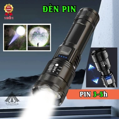 Đèn Pin Mini Zoom Siêu Sáng Tích Điện, LED Chống Nước, Chiếu Sáng Nhà và Ngoài Trời - Giá 68.655 VND 7 Đèn Pin Mini Zoom Siêu Sáng Tích Điện, LED Chống Nước, Chiếu Sáng Nhà và Ngoài Trời - Giá 68.655 VND 7