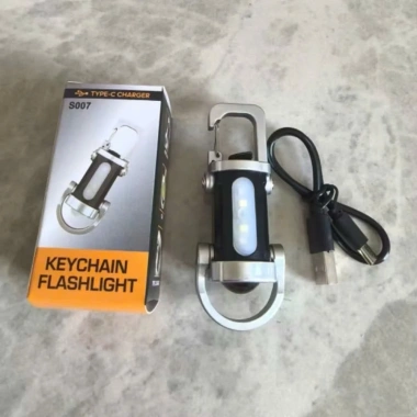 Đèn Pin Móc Khóa Mini Siêu Sáng 7 Chế Độ, Sạc Lại Nhanh - Giá Ưu Đãi 45.000 VND