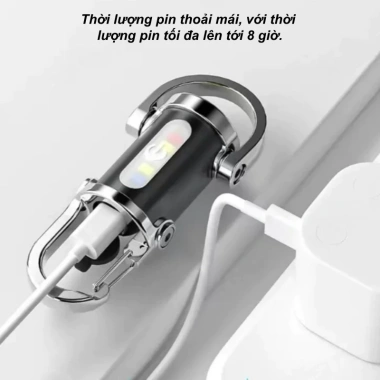 Đèn pin móc khóa mini siêu sáng 7 chế độ, sạc Type‑C, tuổi thọ pin lâu dài chỉ 47.408₫ 6