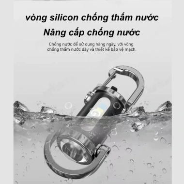 Đèn pin móc khóa mini siêu sáng 7 chế độ, sạc Type‑C, tuổi thọ pin lâu dài chỉ 47.408₫ 7