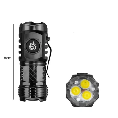 Đèn pin ngón tay cái FIGHTINPC ABS 5 bánh, siêu mạnh chiếu sáng phía trước, 66.110₫