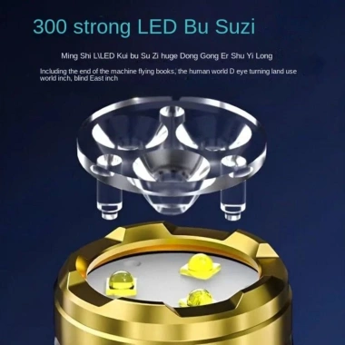 Đèn pin ngón tay cái FIGHTINPC ABS 5 bánh, siêu mạnh chiếu sáng phía trước, 66.110₫