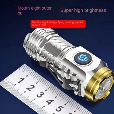 Đèn pin ngón tay cái FIGHTINPC ABS 5 bánh, siêu mạnh chiếu sáng phía trước, 66.110₫