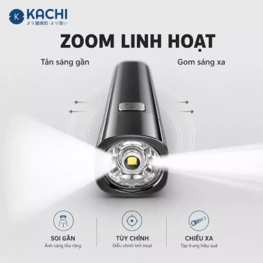 Đèn Pin Sạc Đa Năng Kachi MK425 - Ánh Sáng Siêu Mạnh, Pin Lâu, Giá Ưu Đãi 119k 4