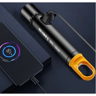 Đèn pin siêu sáng 9 chế độ zoom xa, móc treo, sạc, đèn vàng đọc sách - 223.500 VND 5 Đèn pin siêu sáng 9 chế độ zoom xa, móc treo, sạc, đèn vàng đọc sách - 223.500 VND 5