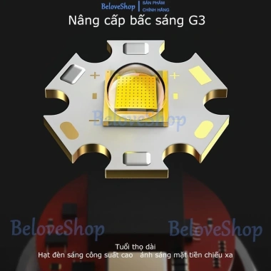 Đèn pin siêu sáng cầm tay sạc USB chính hãng - Độ sáng cực mạnh, pin lâu, chỉ 72.968₫