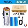Đèn pin siêu sáng chiếu xa 3 bóng công suất lớn pin 18.500 2.200mAh - Giá chỉ 179.000 VND 8