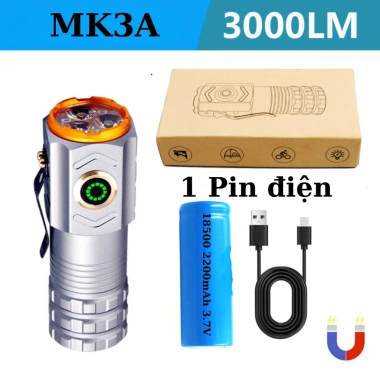 Đèn pin siêu sáng chiếu xa 3 bóng công suất lớn pin 18.500 2.200mAh - Giá chỉ 179.000 VND 10 Đèn pin siêu sáng chiếu xa 3 bóng công suất lớn pin 18.500 2.200mAh - Giá chỉ 179.000 VND 10