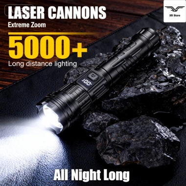 Đèn pin siêu sáng T1.080 2.000 lumen - Công suất cao, chống nước, sạc USB, cho cắm trại và phượt, giá ưu đãi 76.440₫