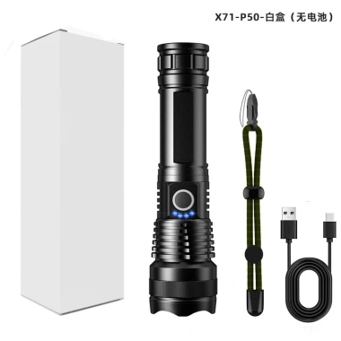 Đèn pin XHP50 siêu sáng cao cấp, cầm tay phóng to thu nhỏ, sạc lại chỉ 169k