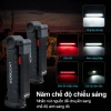 Đèn pin xoay 360 LED sạc lại, đế từ tính, 5 chế độ - Quà tặng nam giới 3