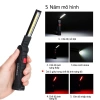 Đèn pin xoay 360 LED sạc lại, đế từ tính, 5 chế độ - Quà tặng nam giới 7
