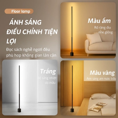 Đèn sàn góc tường tối giản - Decor phòng ngủ sang trọng, cắm USB tiện lợi, giá 178.000 VND